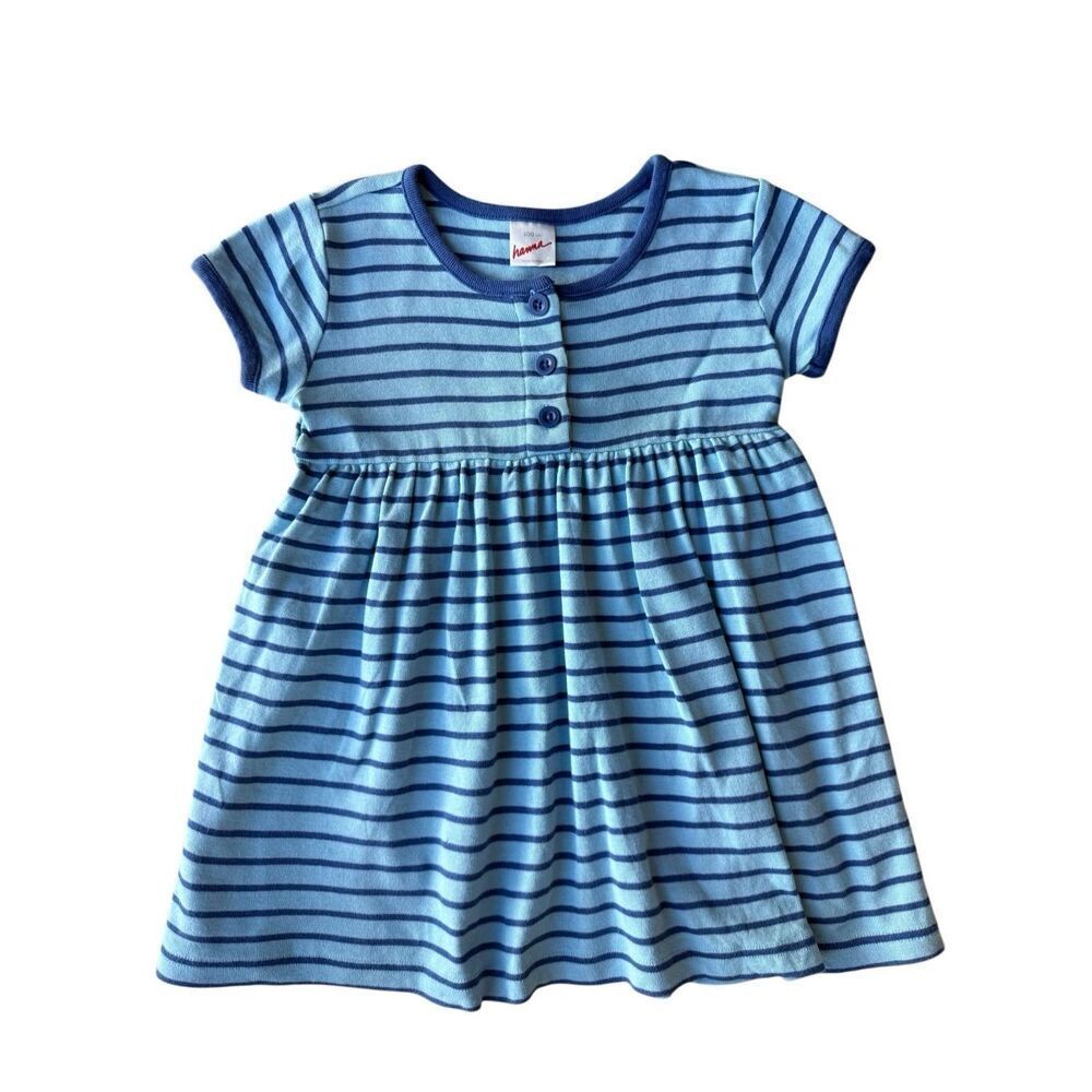 Hanna Andersson Blue Striped It's A Playdress, It's A Daydress Size 4T - Picture 4 of 11